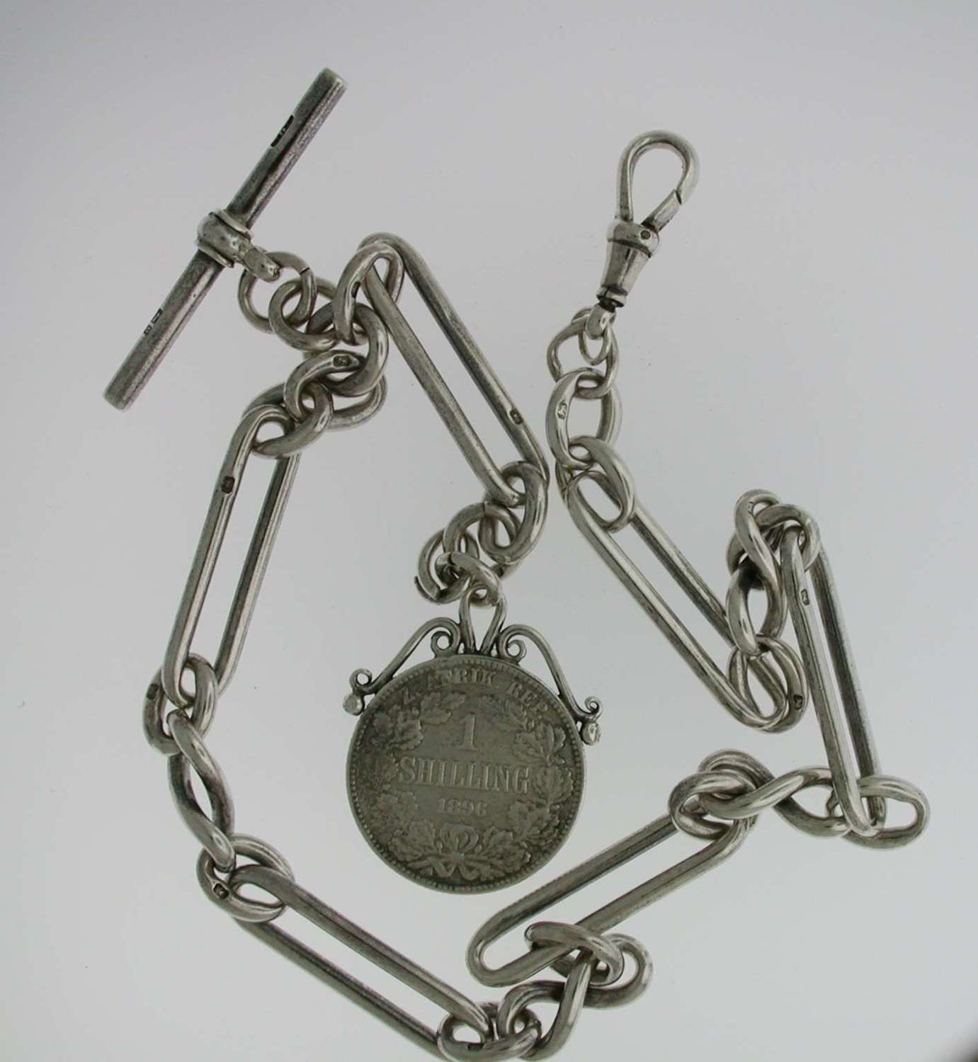 Silver Churchill Pocket Watch T-Albert Chain (59)