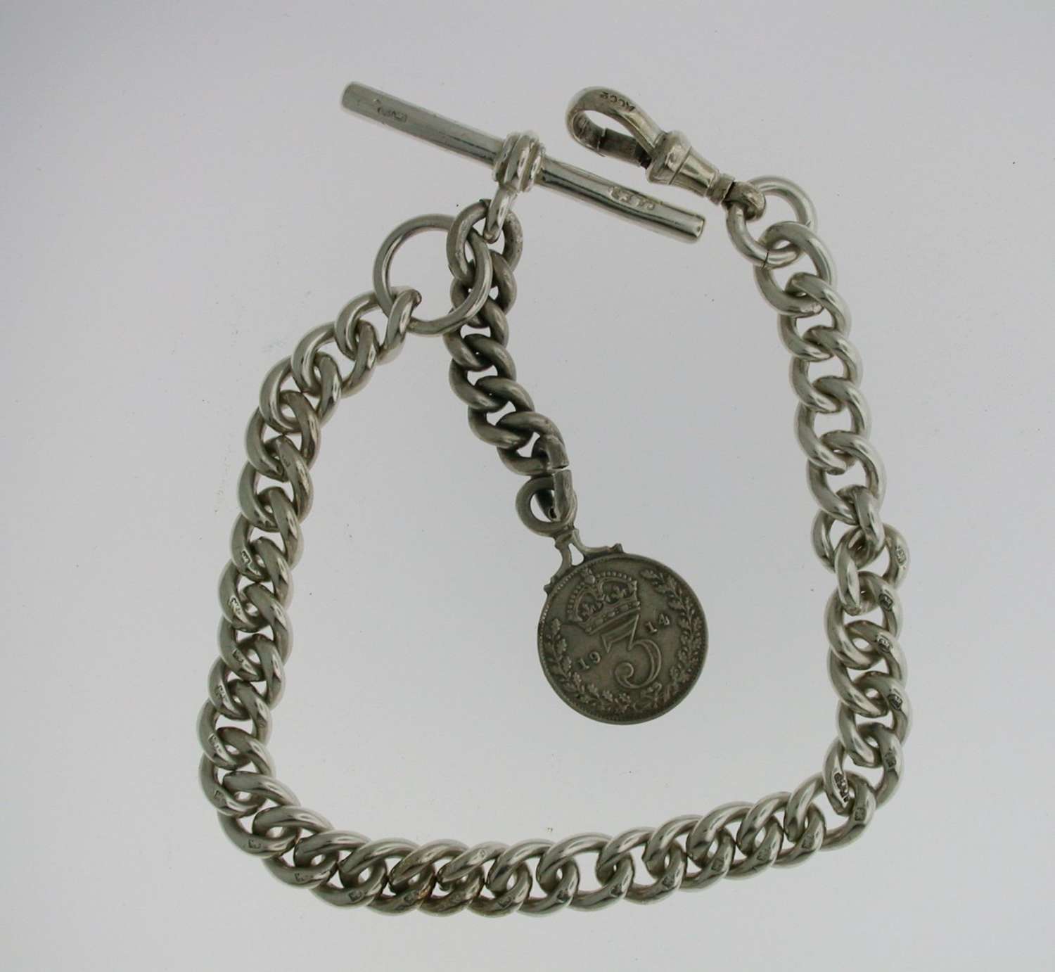 Silver Pocket Watch Chain (65)