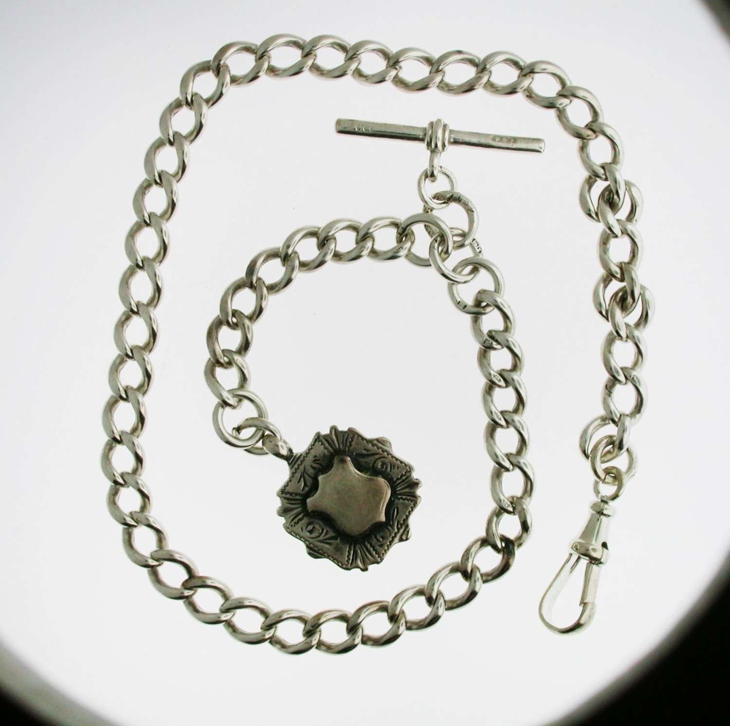 Silver Pocket Watch Chain (69)