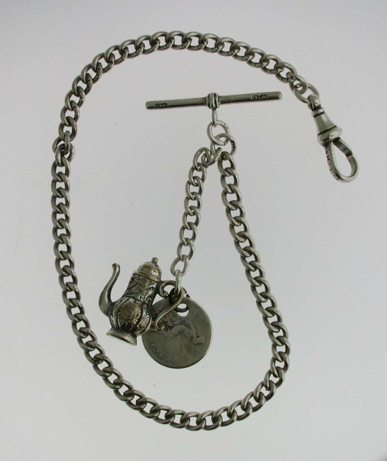 Silver Pocket Watch Chain (70)