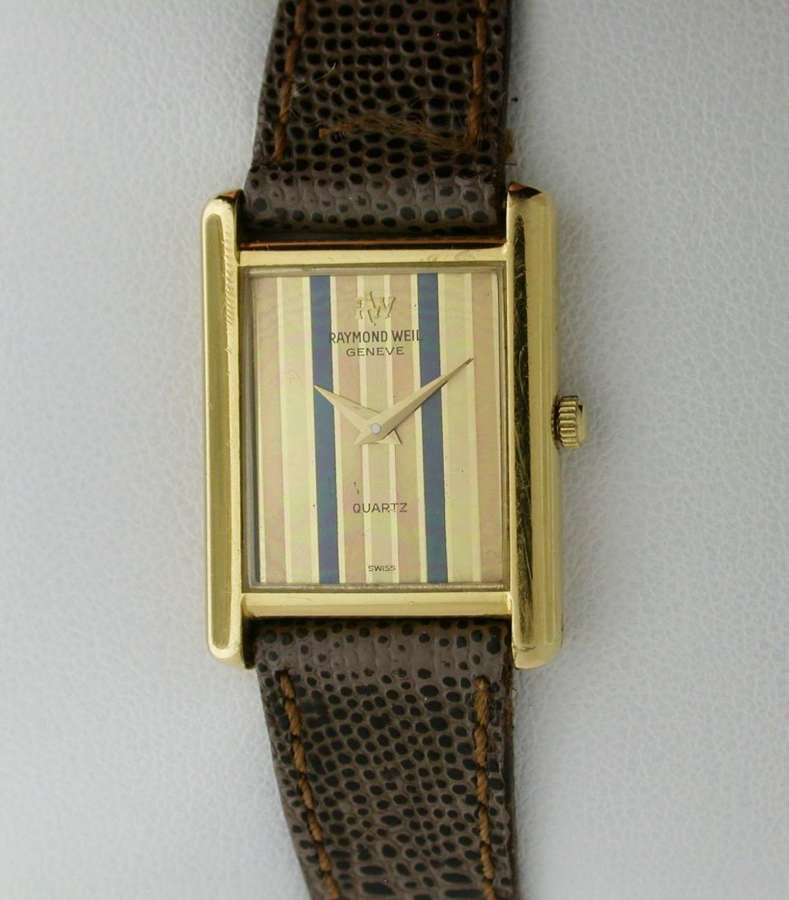 Raymond Weil Geneve Gold Filled Wristwatch Swiss 1980