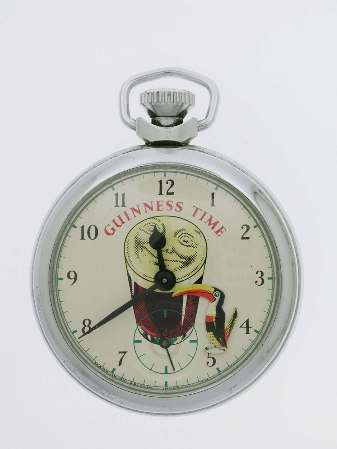 Guinness Time Pocket Watch by Ingersoll Swiss 1950