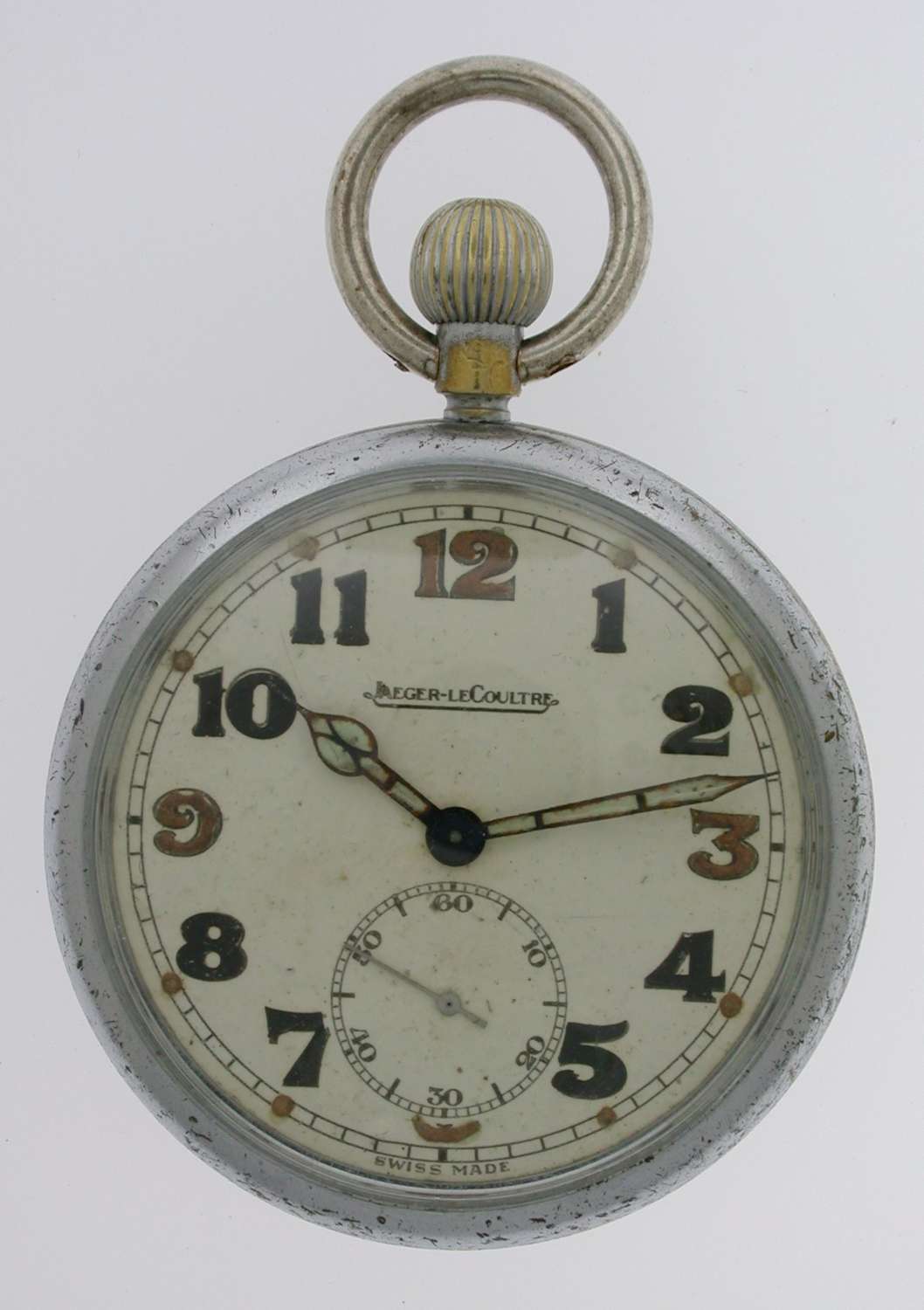 Antique JAEGER LECOULTRE For British Military Pocket Watch Swiss 1942