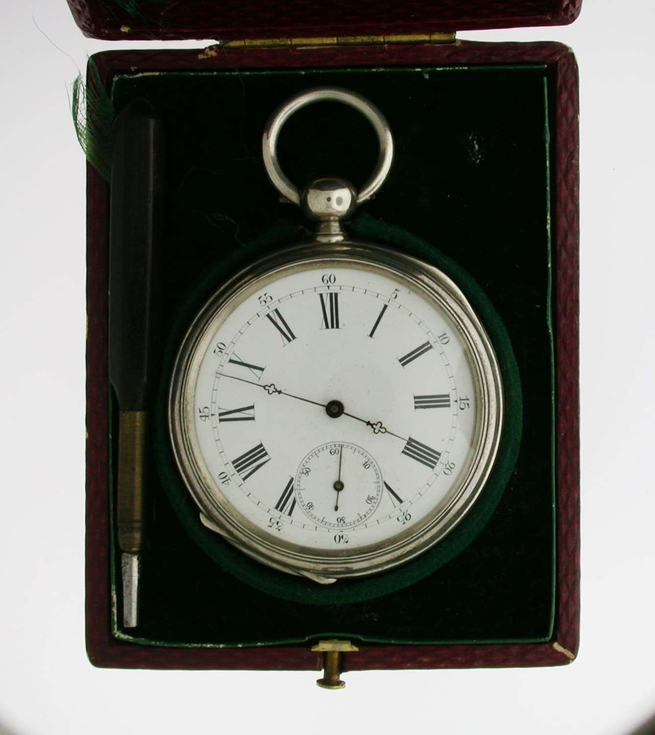 Antique Exquisite Jean Jaquet & Cie Silver NOS Pocket Watch Swiss 1880