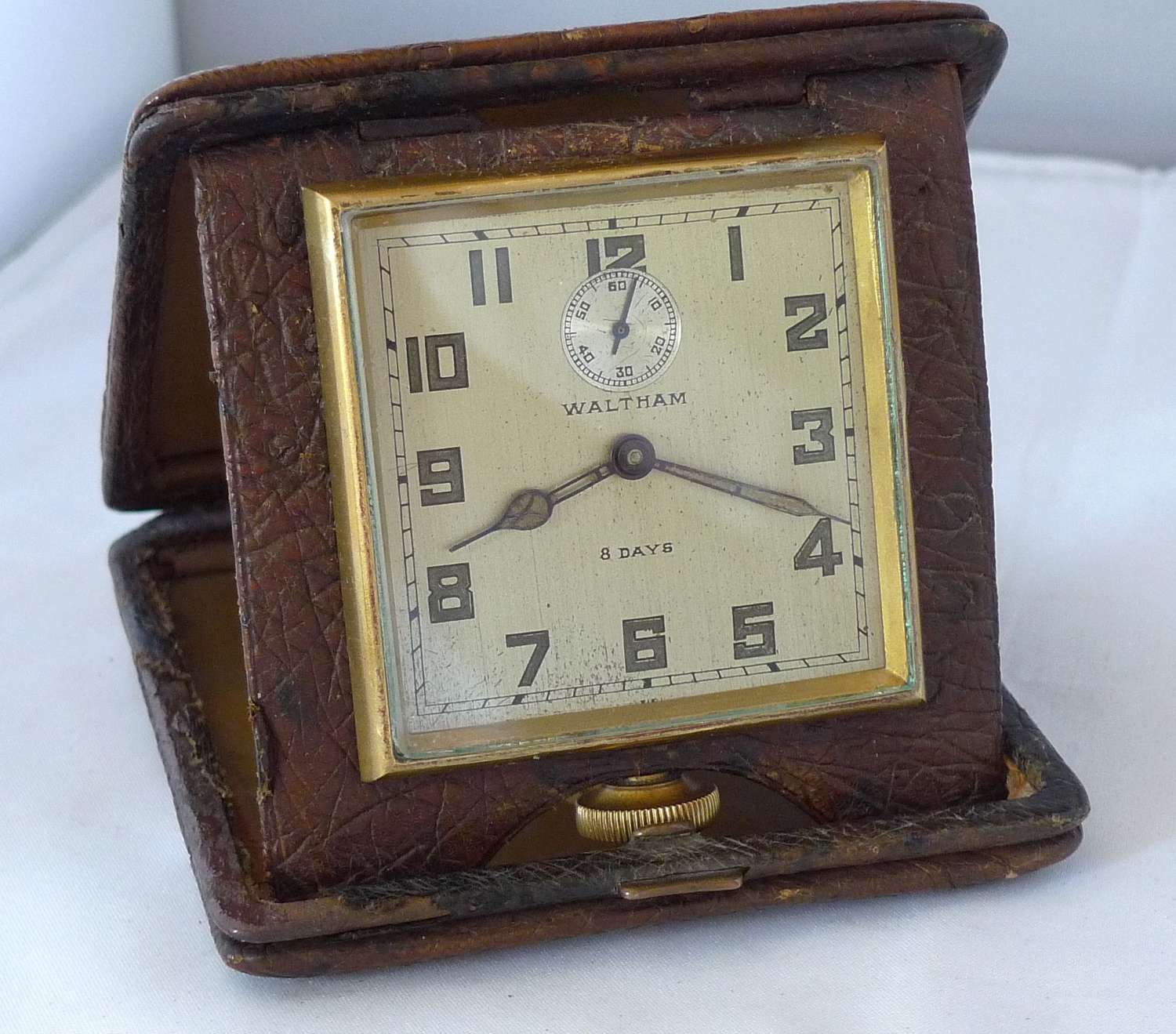 Antique Interior Design Waltham 8day Travelling Clock Decorative Desk