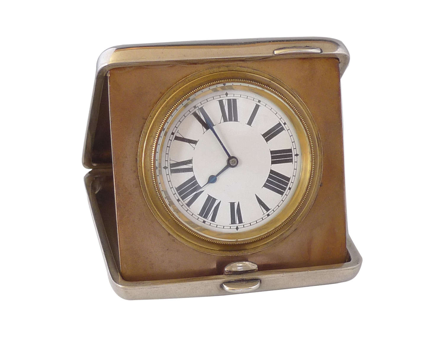 Silver Travelling Clock Hallmarked for Birmingham 1916