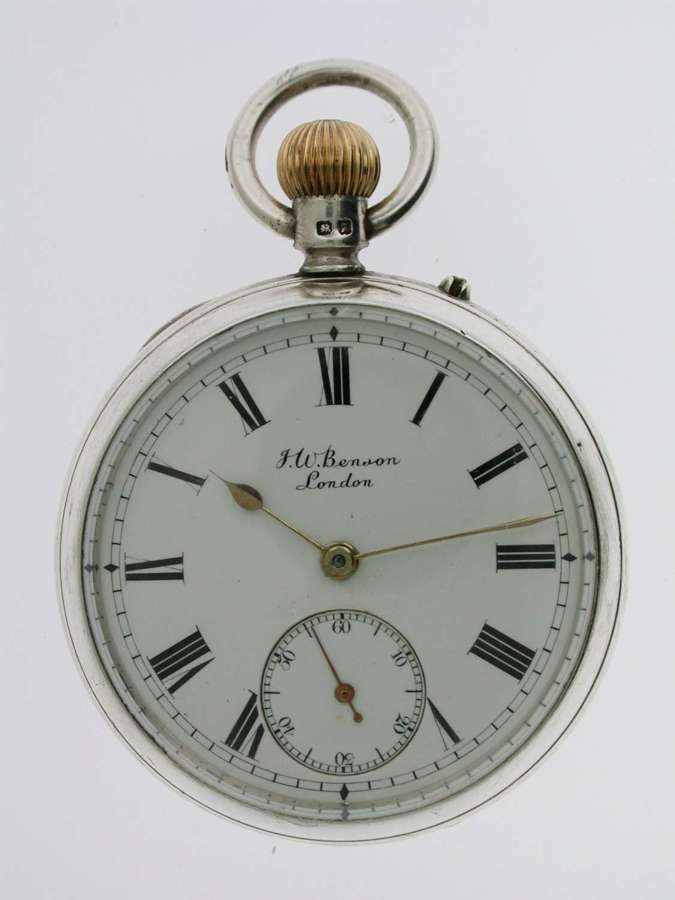 Silver J.W. BENSON Pocket Watch London 1897