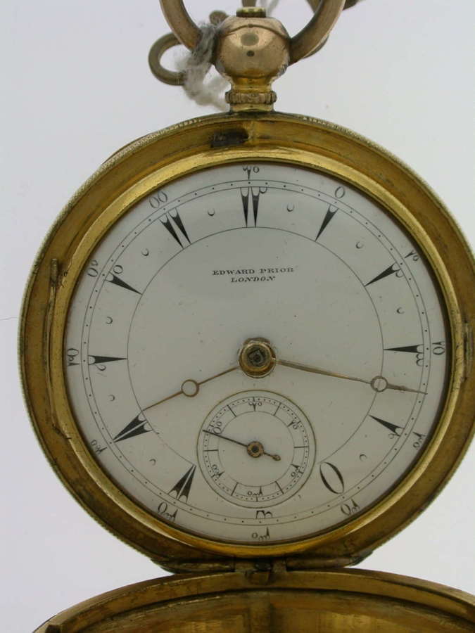 Edward Prior Full Hunter Pocket Watch  Made in London - circa 1845
