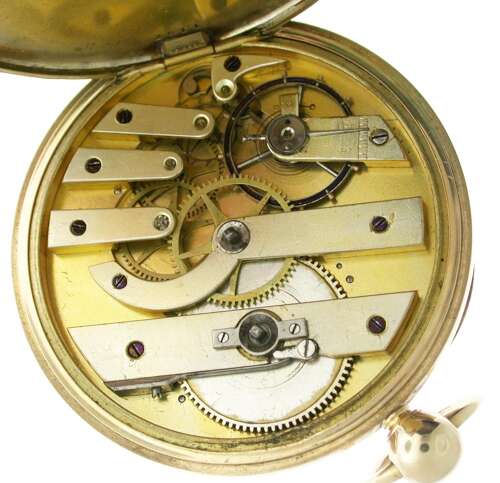 Superb Yellow Gilt Open Face Detached Lever Pocket/w English