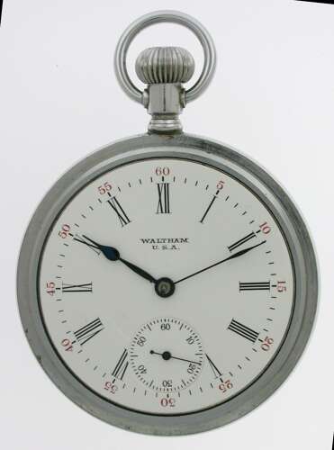 S/S Waltham Military Pocket Watch 1950