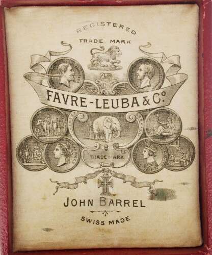 Silver 0.935 Favre-Leuba %26 Co Full Hunter P/W 1895