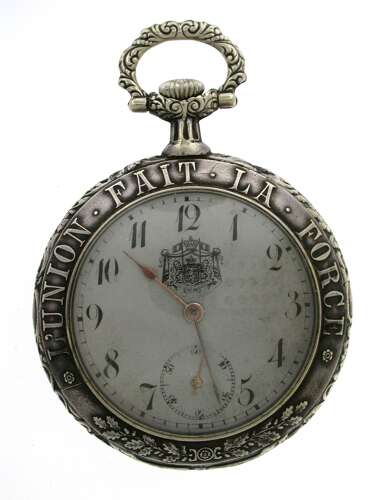 Belgium Revolution Souvenir Pocket Watch 1910