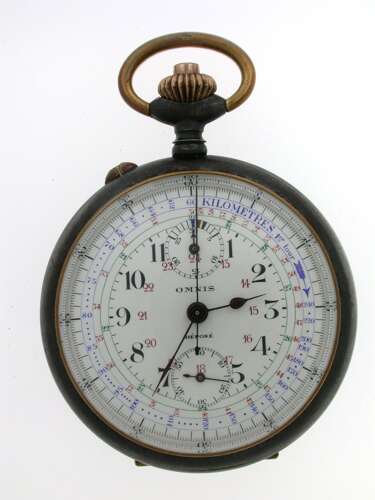 Gunmetal Chronograph Multi Purpose Omnis c.1900