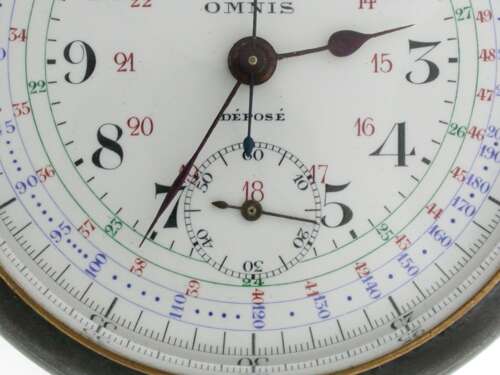 Gunmetal Chronograph Multi Purpose Omnis c.1900