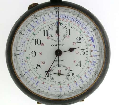 Gunmetal Chronograph Multi Purpose Omnis c.1900