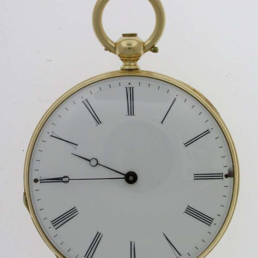 Mint 18 Kt Yellow Gold "MEYLAN" Pocket Watch 1840