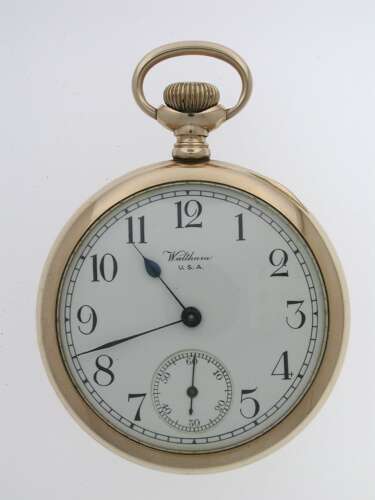 9 Kt Gold Waltham USA Birmingham 1920 Pocket Watch