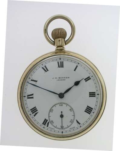 9 Kt Yellow Gold J.W. BENSON Pocket Watch 1920