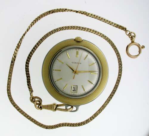 Antique Gold GENT'S Gübelin Swiss  FOB Pocket Watch 1960