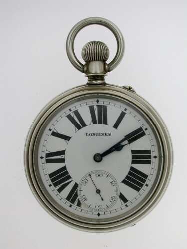 Exclusive Longines Railway Canada Open Face Pocket Watch Swiss 1890