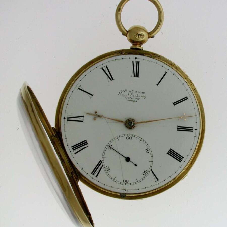 Superb 18 Kt Yellow gold James McCabe, Royal Exchange, N&deg; 00085, London 1844
