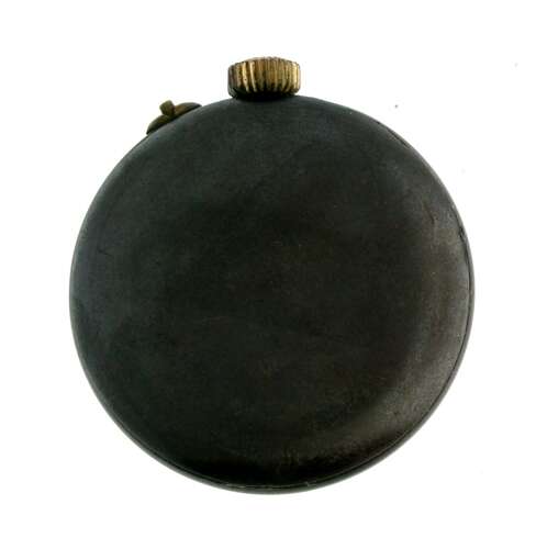 Ultra Rare Blue Enamel Dial Antique Gunmetal Lapel Button Hole Watch Hard to Find Swiss 1880