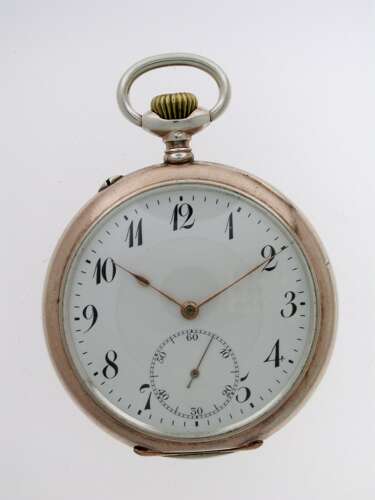 Excellent Silver I.W.C. Schaffhausen Pocket Watch Swiss 1915