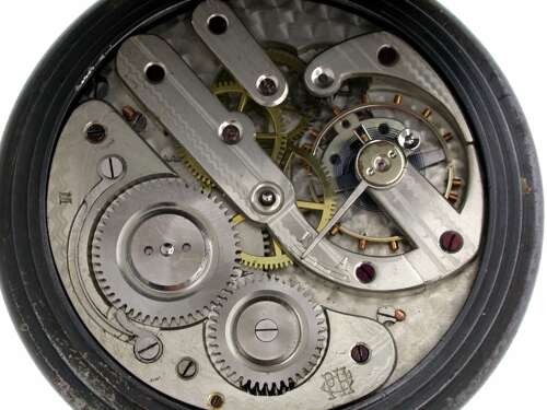 Superb Goliath Gunmetal La Perle Pocket Watch is Tortoiseshell Case, London, England 1922