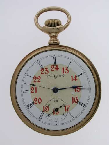 Elgin Gold Filled Gent's Open Face Pocket Watch USA c.1900