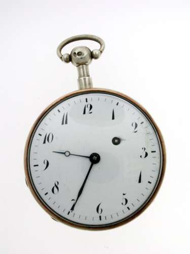 Silver %26 Gold Quarter Repeater Verge Pocket Watch Swiss 1850