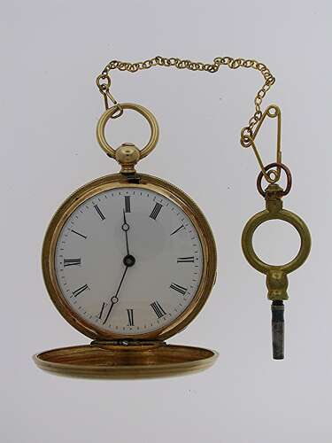 Exquisite 18K Yellow Gold Patek Philippe Full Hunter  Pocket Watch Swiss 1863