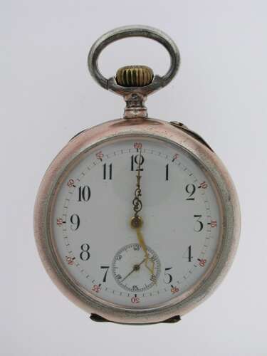 Excellent Silver 0.800 I.W.C. Schaffhausen Open Face Pocket Watch Swiss 1898