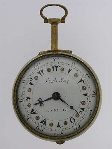 Le Roy a Paris Verge Open Face Copper Pocket Watch made for Turkish Market French 1820