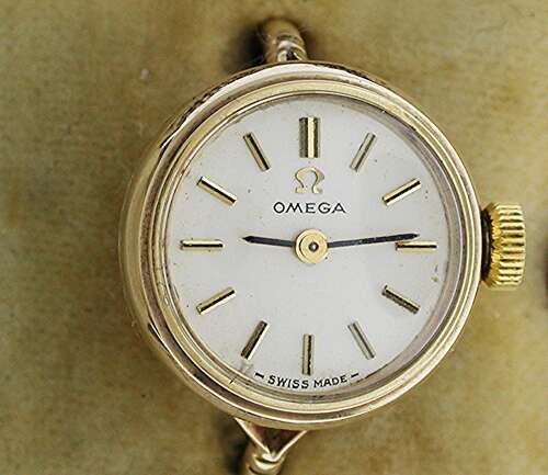 Omega Exquisite 9Kt Yellow Gold Ring Watch with Original Box - Swiss 1968