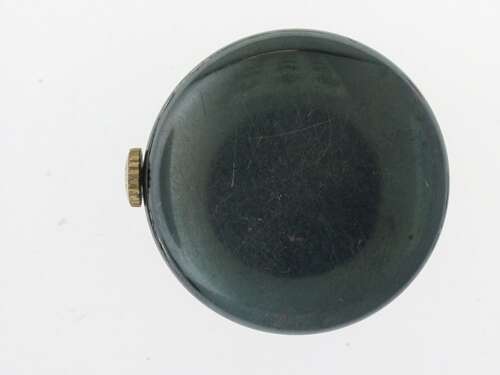Rare Turler Silver %26 Blue Enamel Antique Gunmetal Lapel Button Hole Watch hard to find Swiss 1880