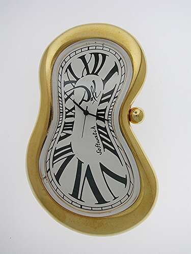 Dali Clock Quartz Gold Filled 1980