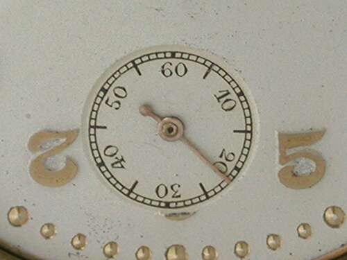 Baume %26 Mercier Open Face Gunmetal Pocket Watch in Original Box Swiss 1920