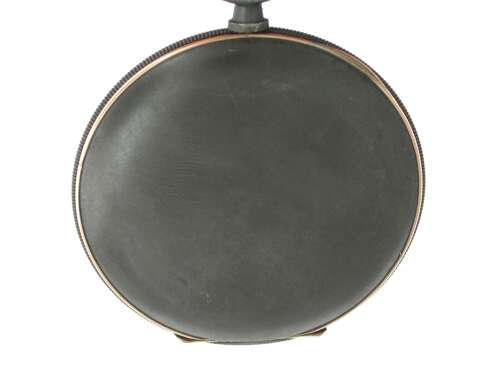 Baume %26 Mercier Open Face Gunmetal Pocket Watch in Original Box Swiss 1920