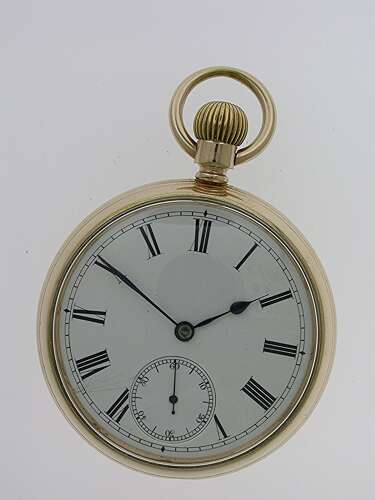 Gold Filled Waltham Ald Case Open Face Pocket Watch Swiss 1888