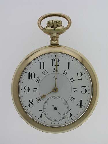 Eaton Gold Filled Open Face Pocket Watch Swiss Made c.1900