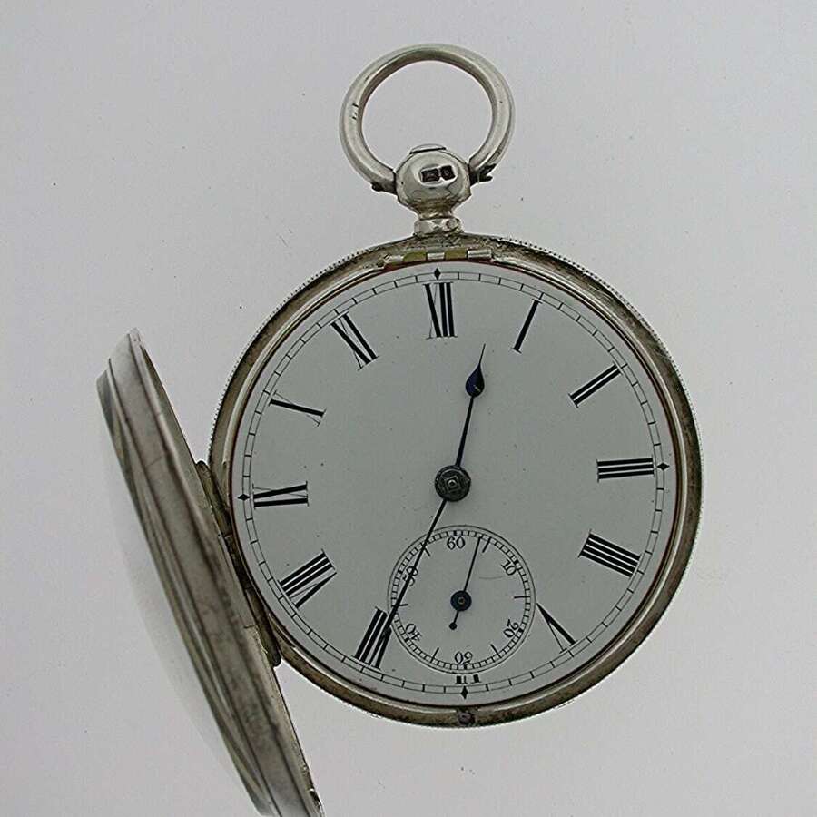 Silver Open Face Fusee Lever Pocket Watch London 1876