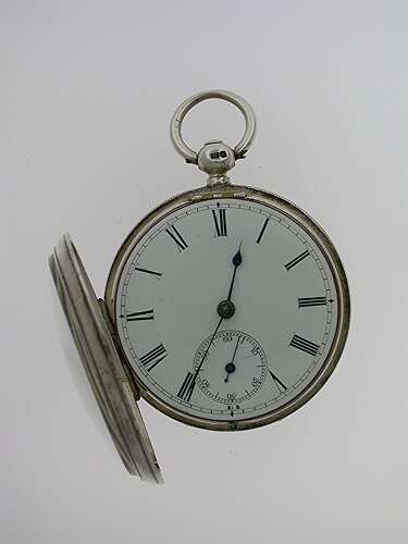 Silver Open Face Fusee Lever Pocket Watch London 1876
