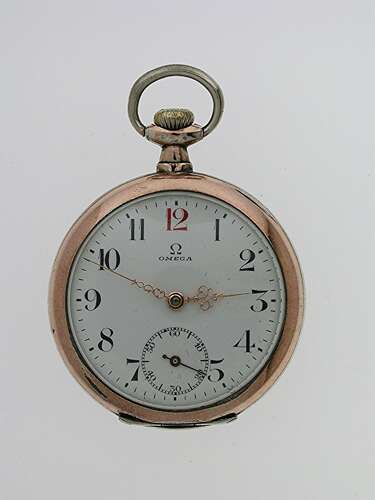 Genuine Omega Silver 0.900 Open Face Fob  Pocket Watch Swiss 1920