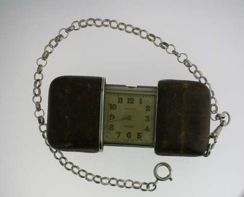 Steel %26 Leather Original Movado Ermeto  Purse Watch Swiss 1930