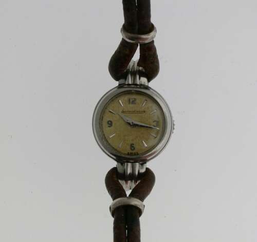 Jaeger Lecoultre Ladies Back Winder Steel Wristwatch Swiss 1955