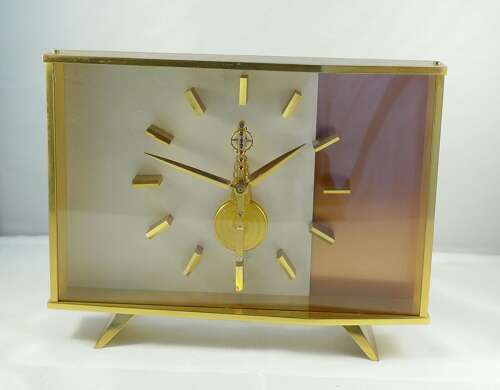 Brass Jaeger Lecoultre TV Clock in excellent condition
