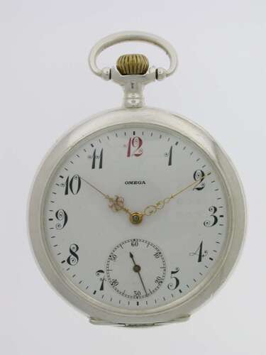 Omega Silver 0.800 Pocket Watch Swiss 1920