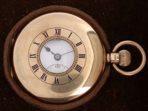 9Kt Gold 375 J.W. Benson Birmingham 1928 Half Hunter Pocket Watch