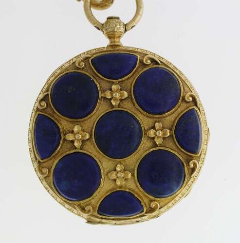 18 Kt Yellow Gold Open Face Pocket Watch 1870