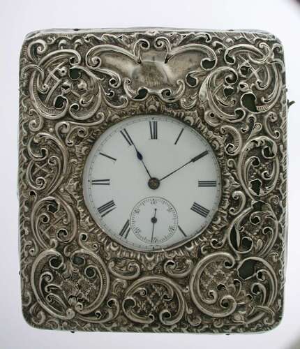 Silver L. Baurle Chatham Open Face Pocket Watch Birmingham 1876 Ald Case